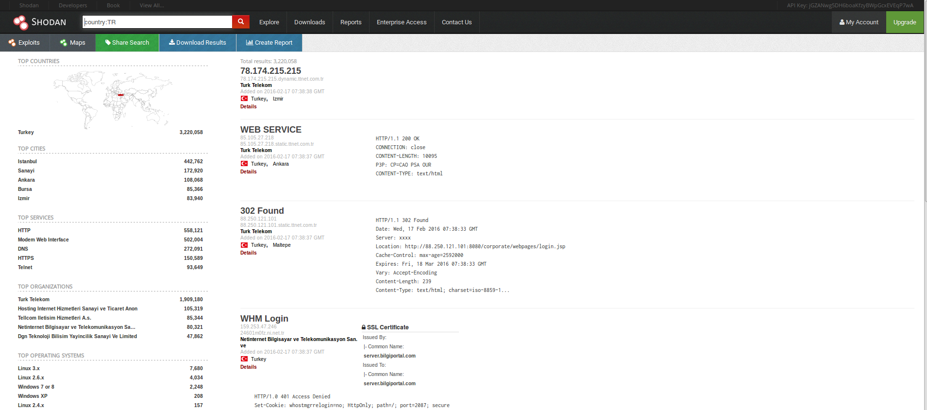 ShodanCountryExample
