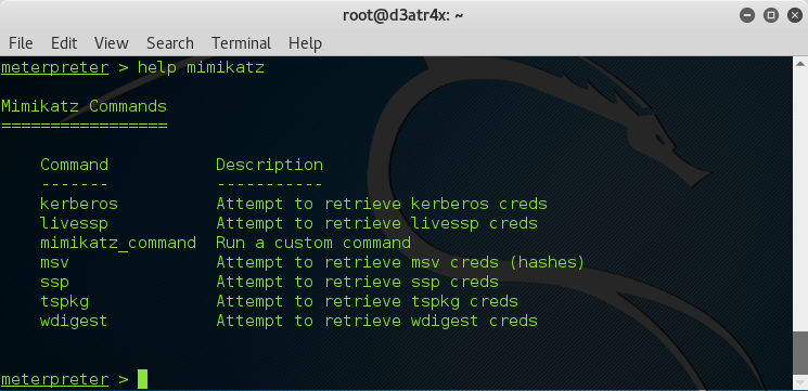 help mimikatz